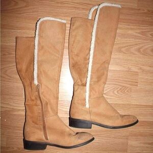 Tan Knee-High Women's Boots